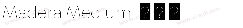 Madera Medium字体转换